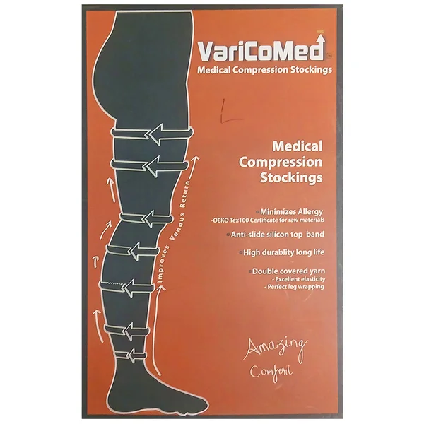 Balaj Varicomed Medical Compression Stocking Thigh Length-Large, 1 Count