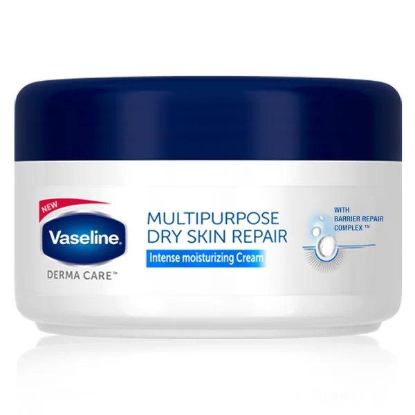 Vaseline Derma Care Intense Moisturizing Cream for Dry Skin 80 gm | With Barrier Repair Complex | Repairs &amp; Moisturises Dry Skin | For Extremly Dry Skin &amp; Sensitive Skin, Pack of 1