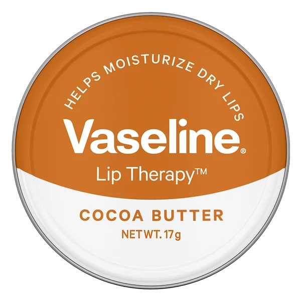 Vaseline Lip Therapy Cocoa Butter Lip Balm 17 gm | Infused With Cocoa Butter | Hydrates &amp; Moisturises Dry Lips | Give Natural &amp; Glossy Shine, Pack of 1