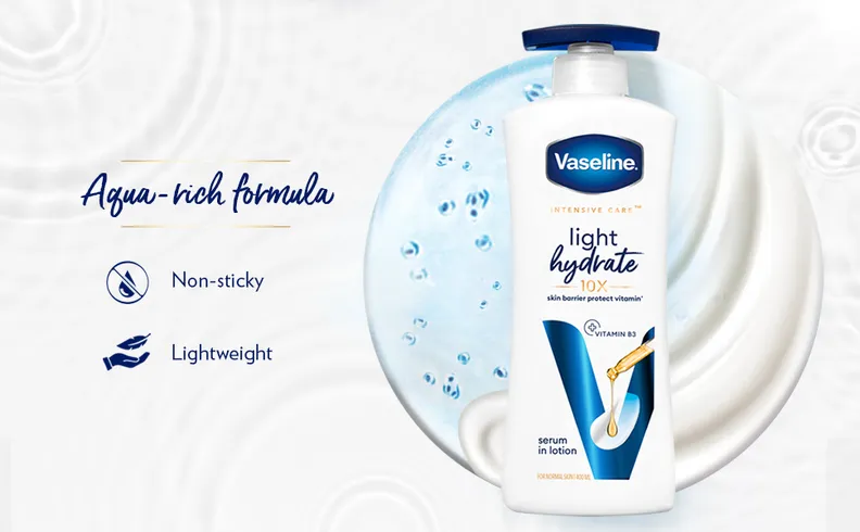 Vaseline Light Hydrate Intensive Care Body Lotion 90 Ml
