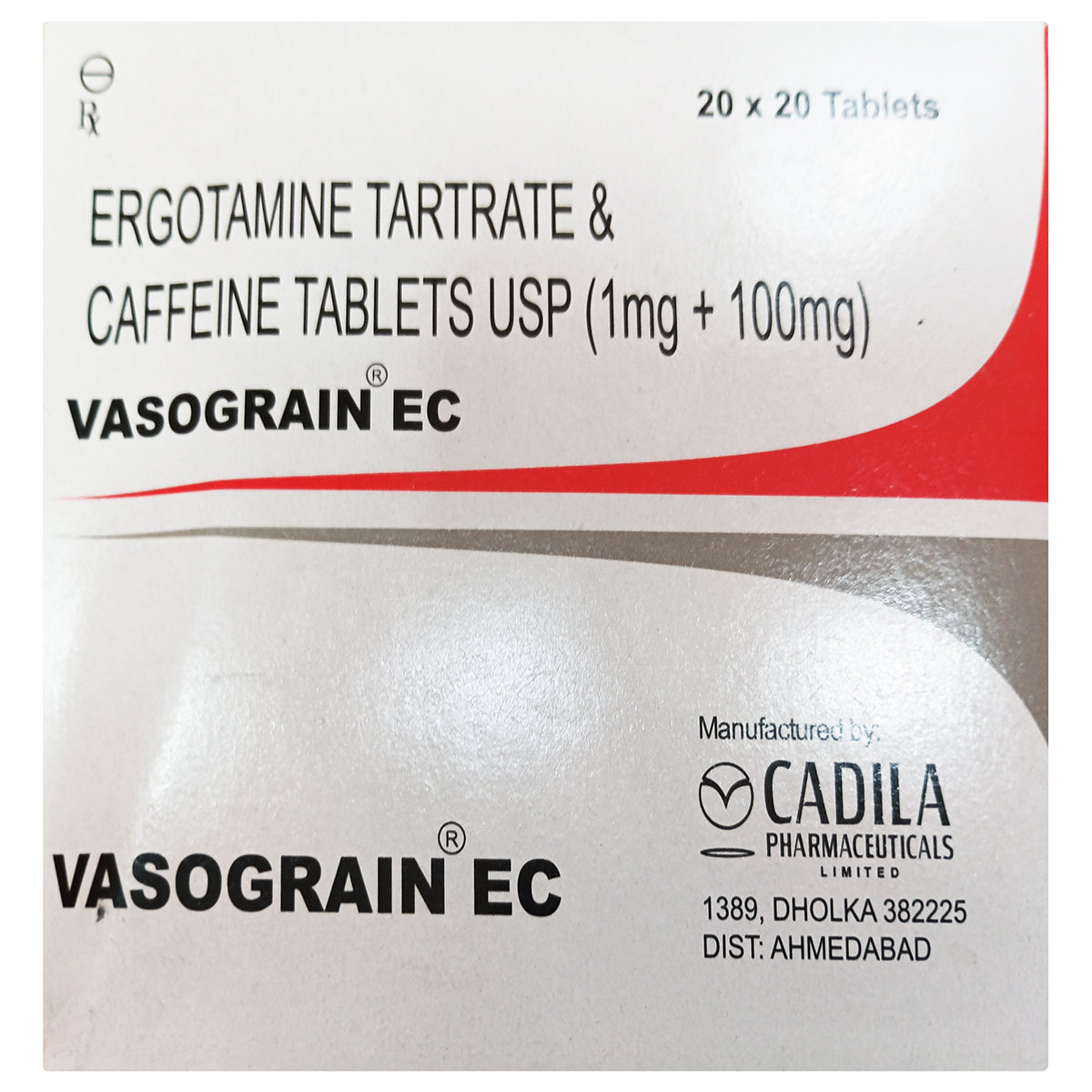 Vasograin Ec Tablet 20's Vasograin Ec Tablet 20's