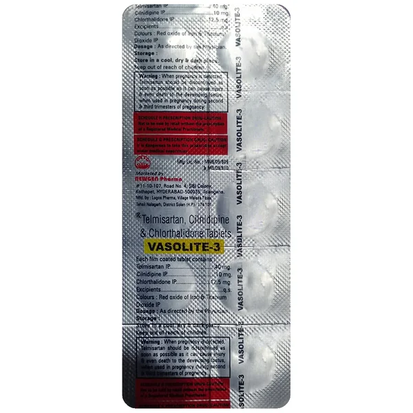 Vasolite-3 Tablet 10's