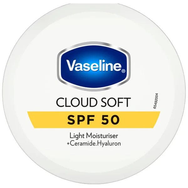 VASELINE CLOUD SOFT SPF50 LIGHT MOISTURISER 100ML