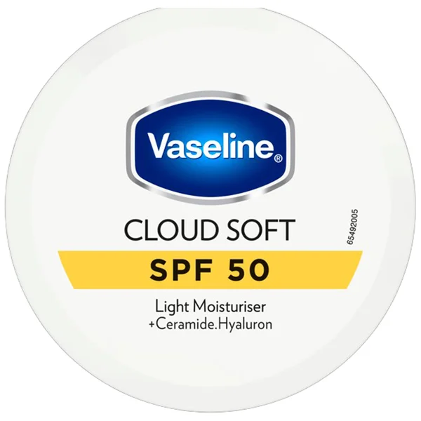 VASELINE CLOUD SOFT SPF50 LIGHT MOISTURISER 200ML