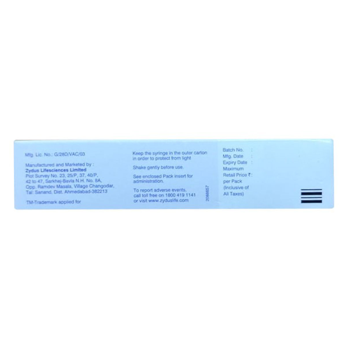 VaxiFlu-4 Injection 0.5 ml, Pack of 1 INJECTION VaxiFlu-4 Injection 0.5 ml, Pack of 1 INJECTION