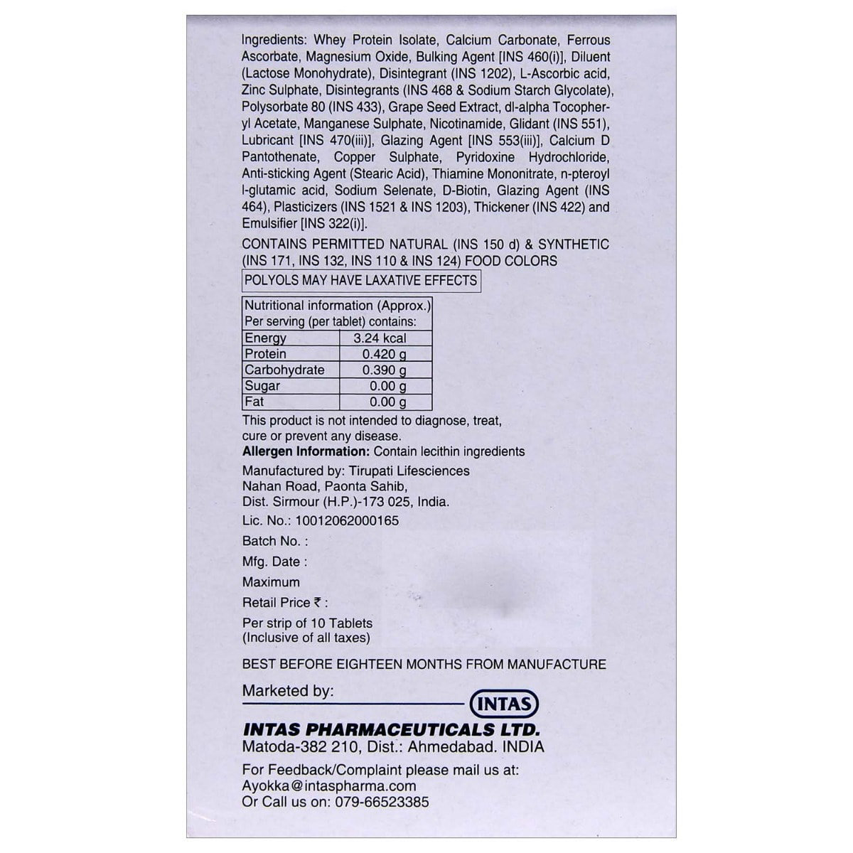 VB7 Hair Tablet 10's, Pack of 10 VB7 Hair Tablet 10's, Pack of 10