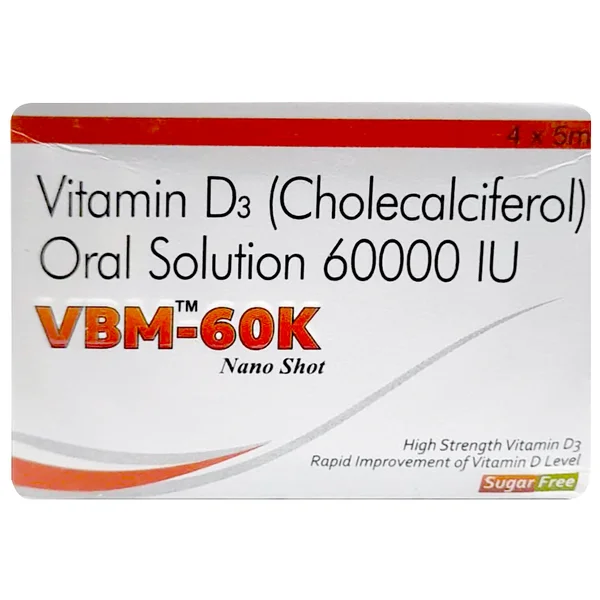 Vbm-60K Nano Shot Sugar Free Oral Solution 5 ml, Pack of 1