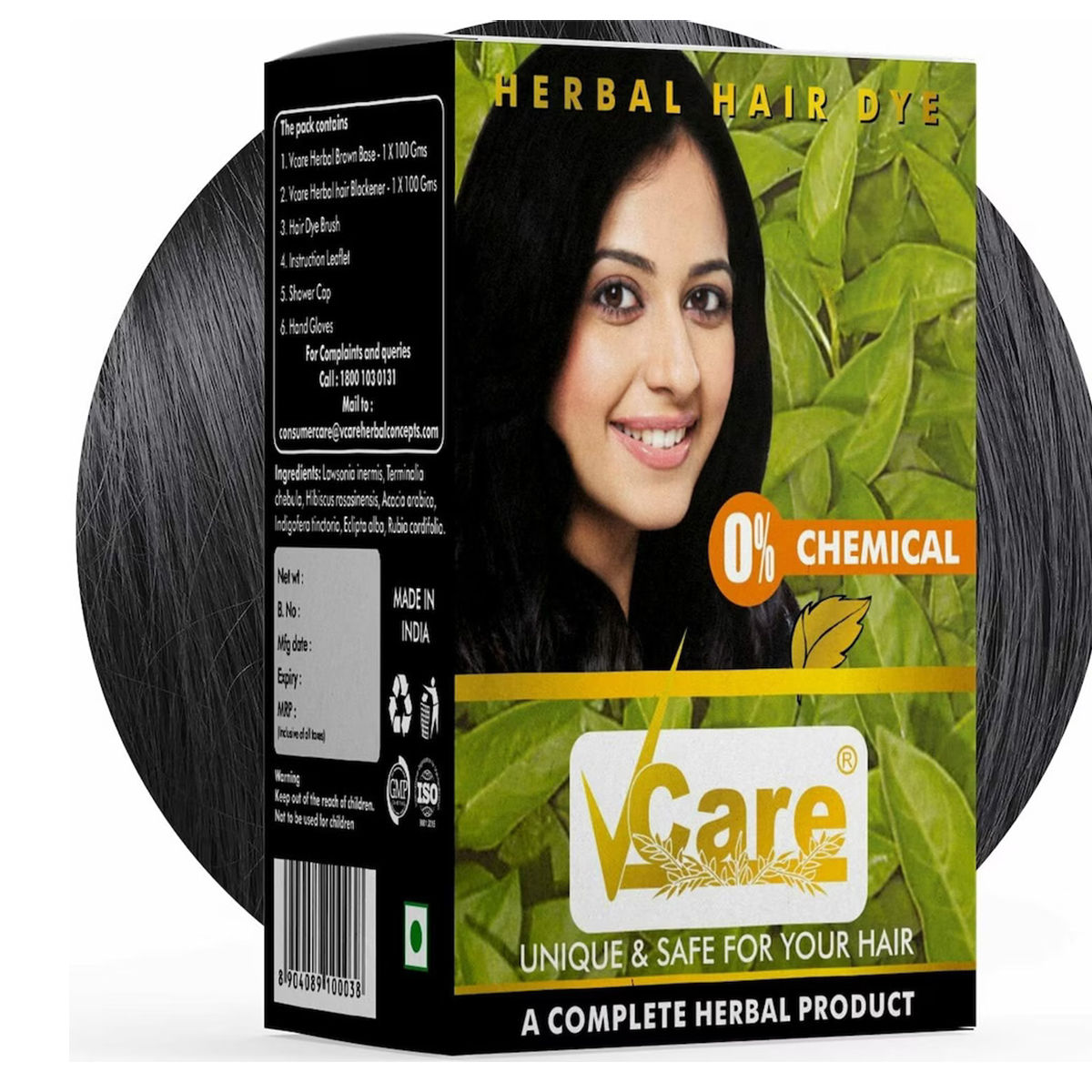 Buy Vcare Herbal Hair Dye, 200 gm Online