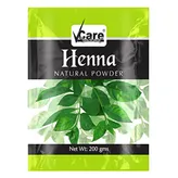 Vcare Henna Natural Powder, 200 gm, Pack of 1