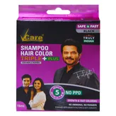 Vcare Triple Plus Hair Color Shampoo, 15 ml, Pack of 1