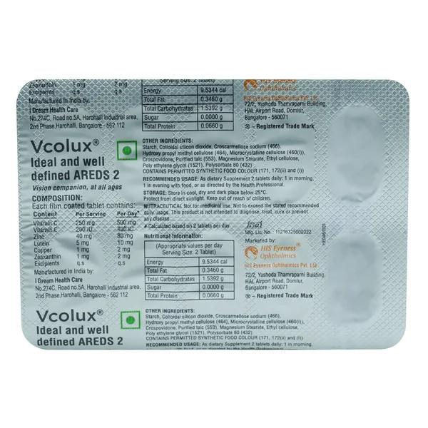Vcolux Tablet 10's, Pack of 10 TABLETS