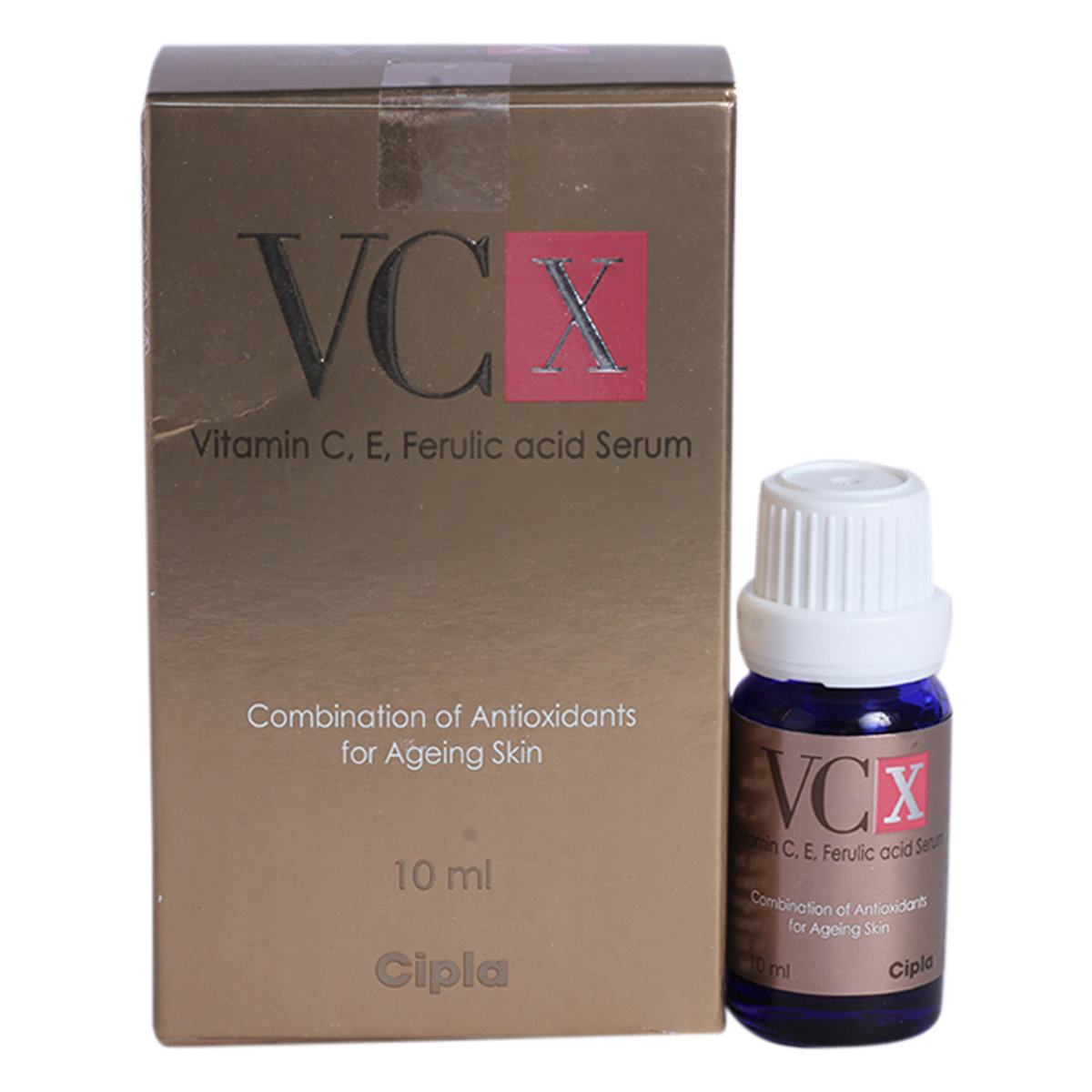 Vcx Serum 10 ml | Vitamin C, E & Ferulic Acid | For Ageing Skin, Pack of 1 Vcx Serum 10 ml | Vitamin C, E & Ferulic Acid | For Ageing Skin, Pack of 1