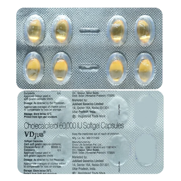 Vdjub 60K Softgel Capsule 8's, Pack of 8