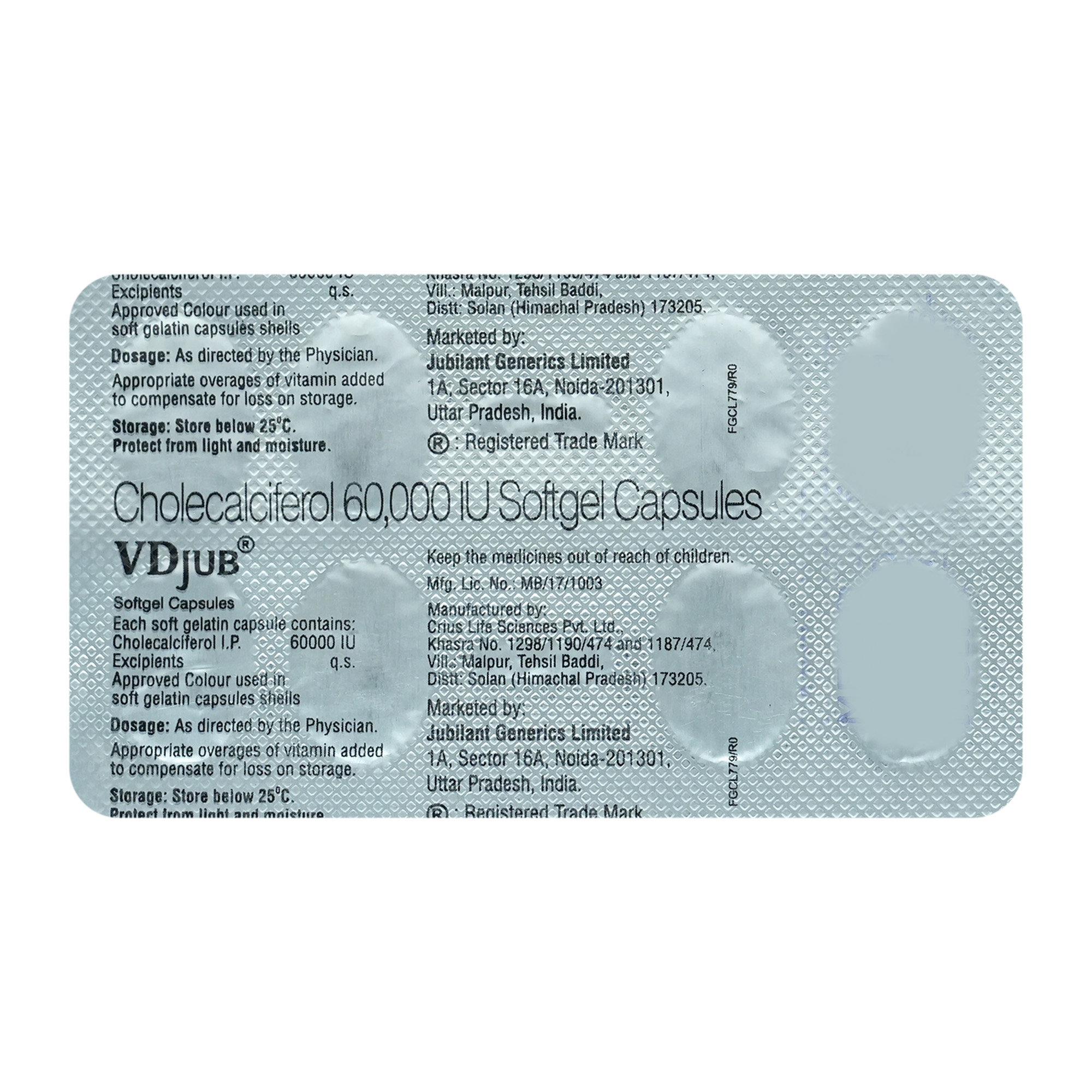 Vdjub 60K Softgel Capsule 8's, Pack of 8 Vdjub 60K Softgel Capsule 8's, Pack of 8