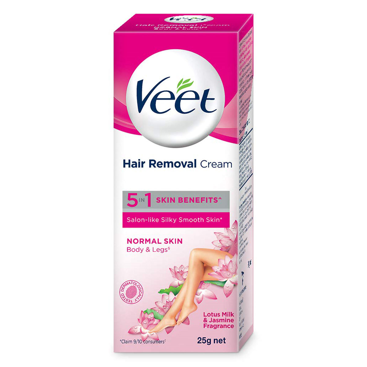 Buy Veet 5 in 1 Skin Benefits Hair Removal Cream For Normal Skin, 25 gm Online