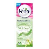 Veet Silk &amp; Fresh Hair Removal Cream for Dry Skin, 25 gm, Pack of 1
