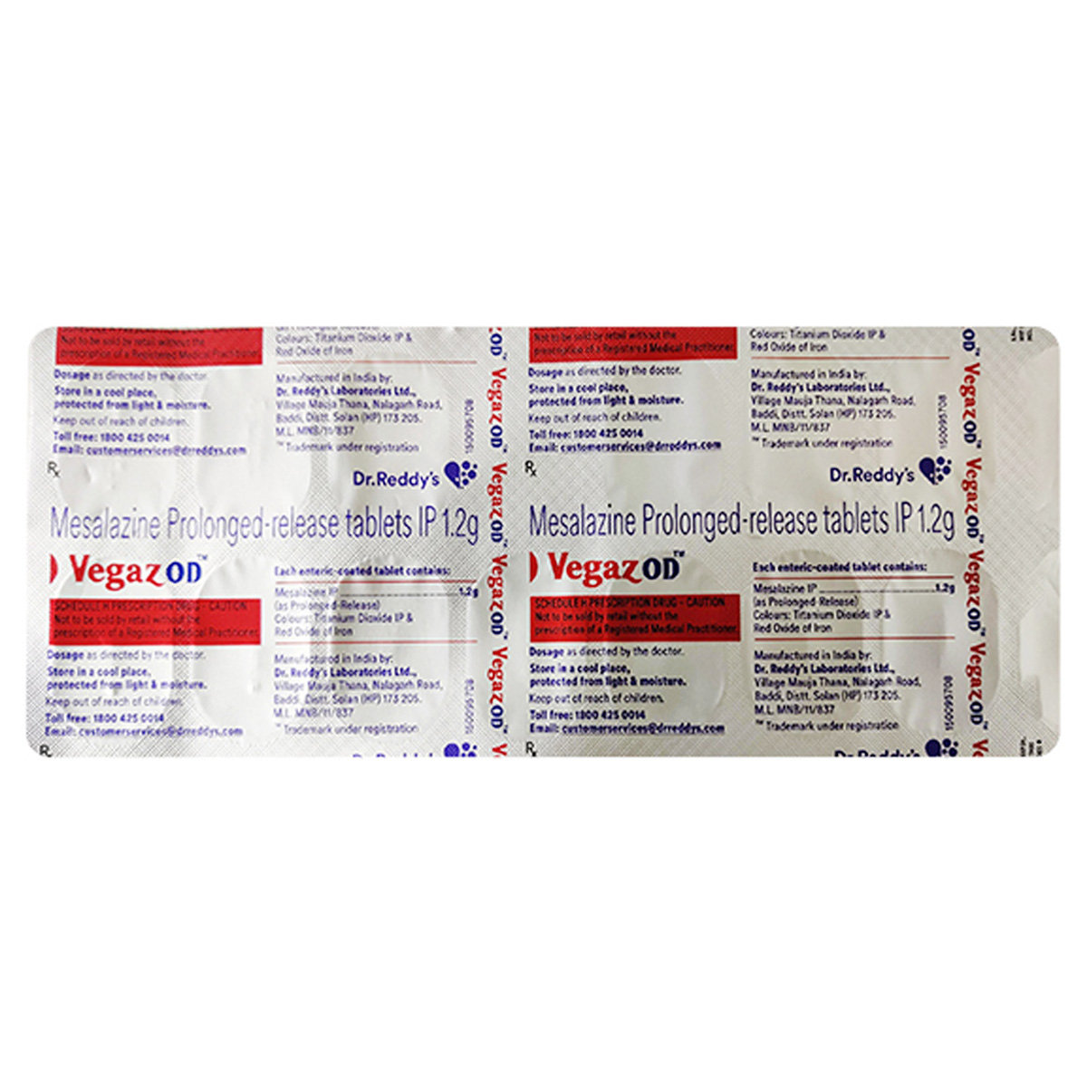 Vegaz OD 1.2 gm Tablet 15's, Pack of 15 TabletS Vegaz OD 1.2 gm Tablet 15's, Pack of 15 TabletS