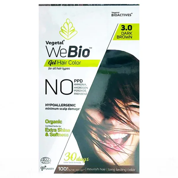 Vegetal 3.0 Dark Brown Webio Gel Hair Color, 1 Kit