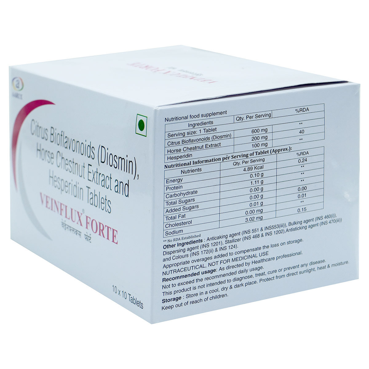 Veinflux Forte Tablet 10's, Pack of 10 Veinflux Forte Tablet 10's, Pack of 10