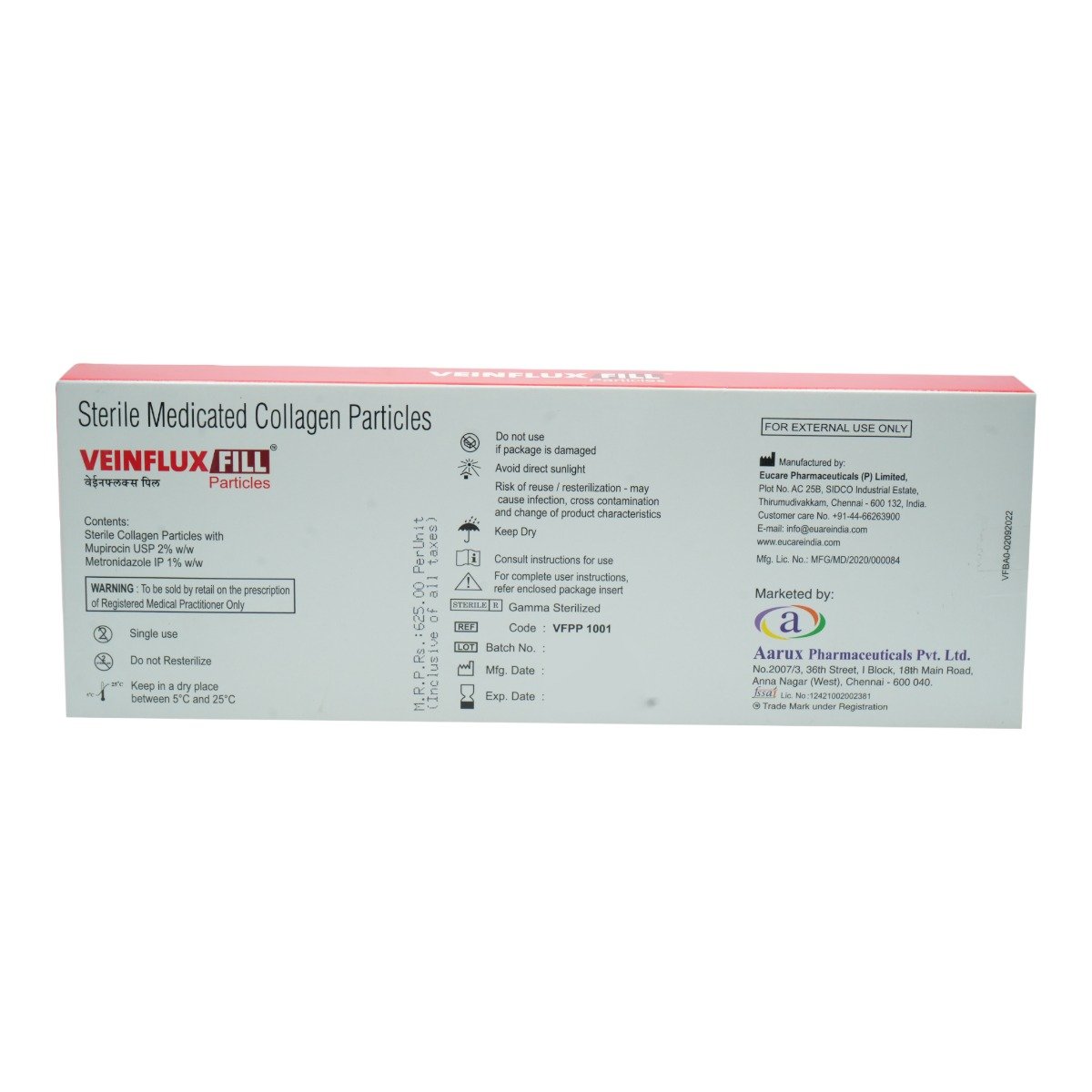 Veinflux Fill Collagen Particles 5 ml, Pack of 1 SACHET Veinflux Fill Collagen Particles 5 ml, Pack of 1 SACHET