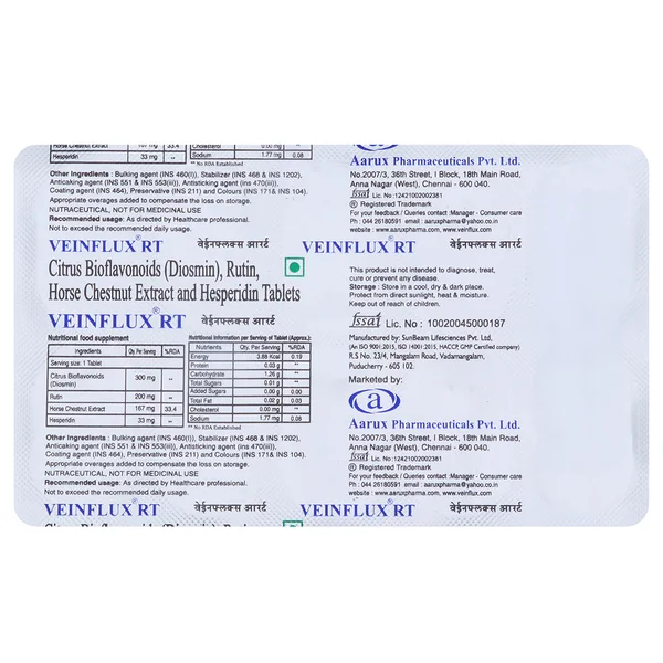 Veinflux RT Tablet 10's