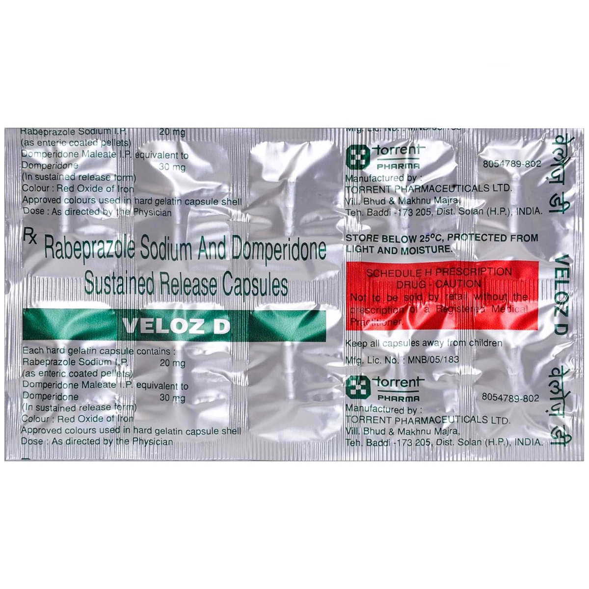 Veloz D Capsule 10's, Pack of 10 Veloz D Capsule 10's, Pack of 10