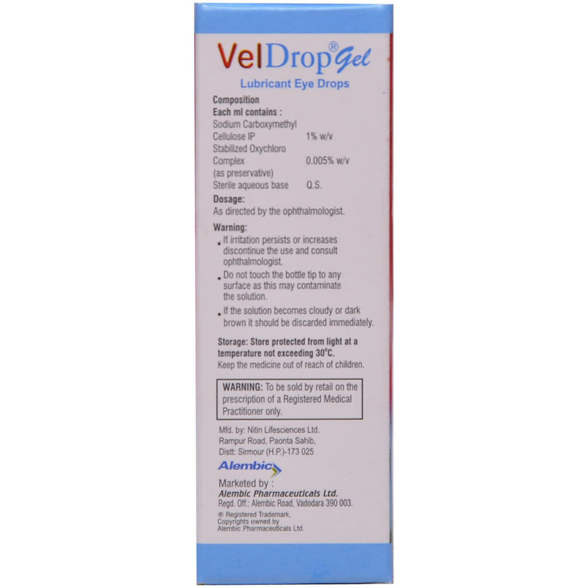 Veldrop Gel Eye Drops 10 ml, Pack of 1 EYE DROPS Veldrop Gel Eye Drops 10 ml, Pack of 1 EYE DROPS