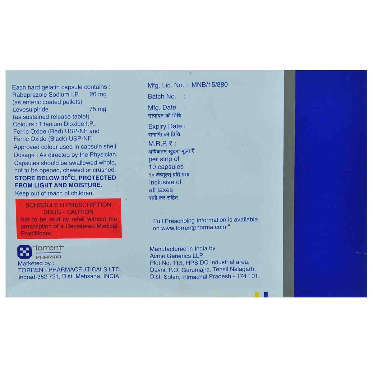 Veloz L Capsule 10's Price, Uses, Side Effects, Composition Apollo