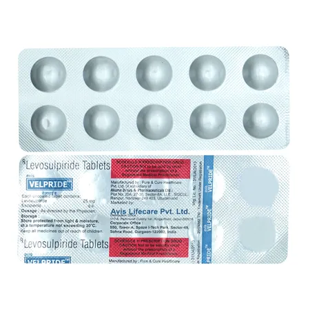 Velpride 25 mg Tablet 10's