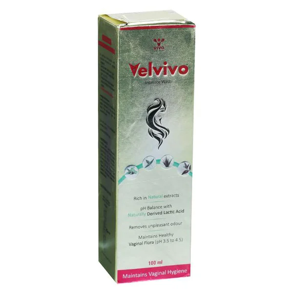 Velvivo Intimate Wash 100 ml, Pack of 1