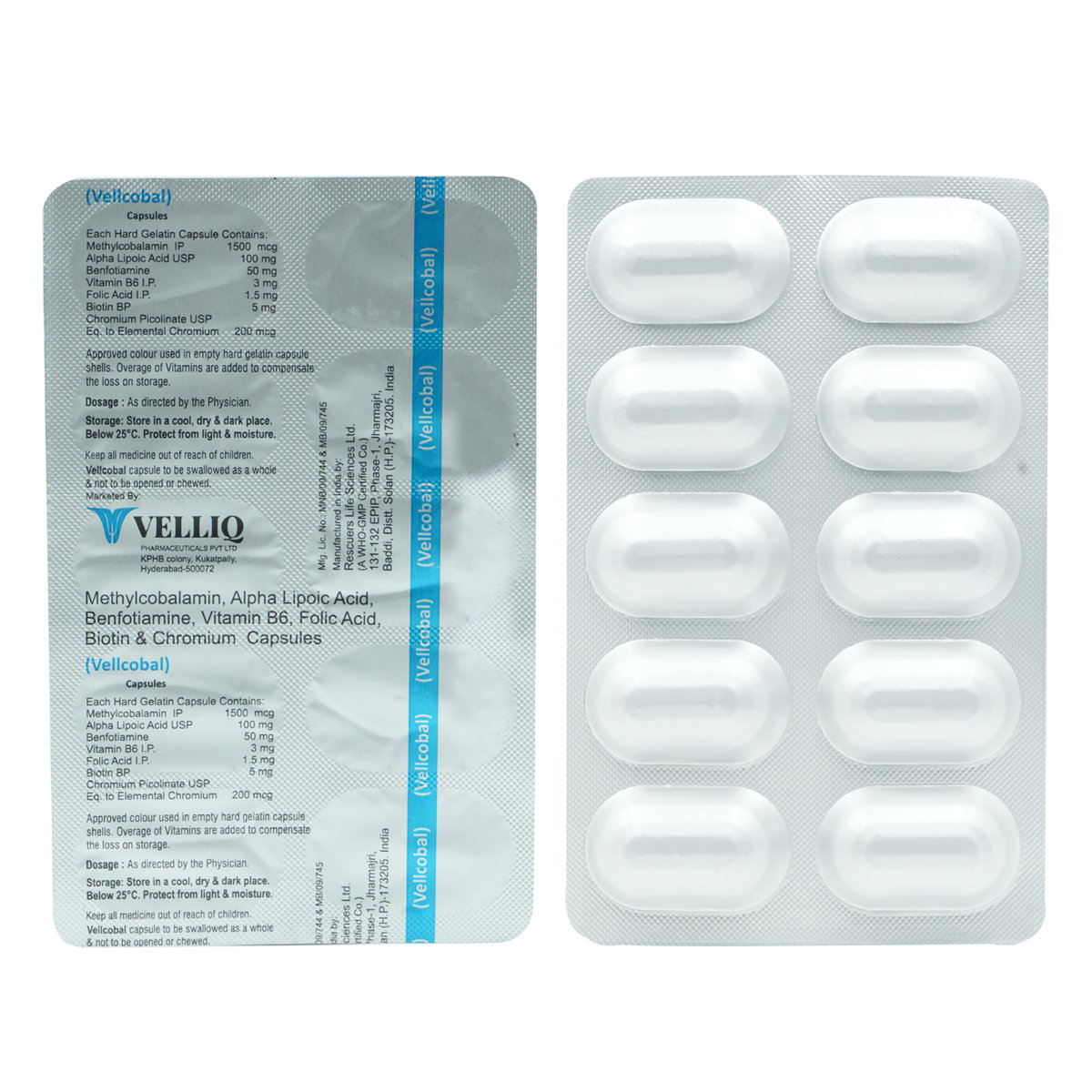 Vellcobal Capsule 10's, Pack of 10 CapsuleS Vellcobal Capsule 10's, Pack of 10 CapsuleS