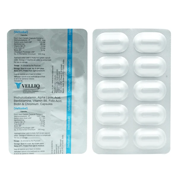 Vellcobal Capsule 10's, Pack of 10 CapsuleS
