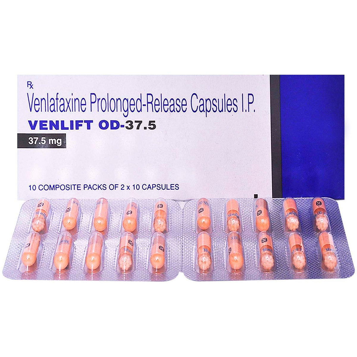 Venlift OD-37.5 Capsule 10's, Pack of 10 CAPSULES Venlift OD-37.5 Capsule 10's, Pack of 10 CAPSULES