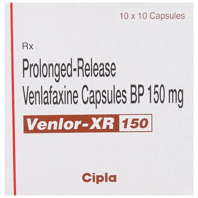 Venlor-XR 150 Capsule 10's, Pack of 10 CAPSULES