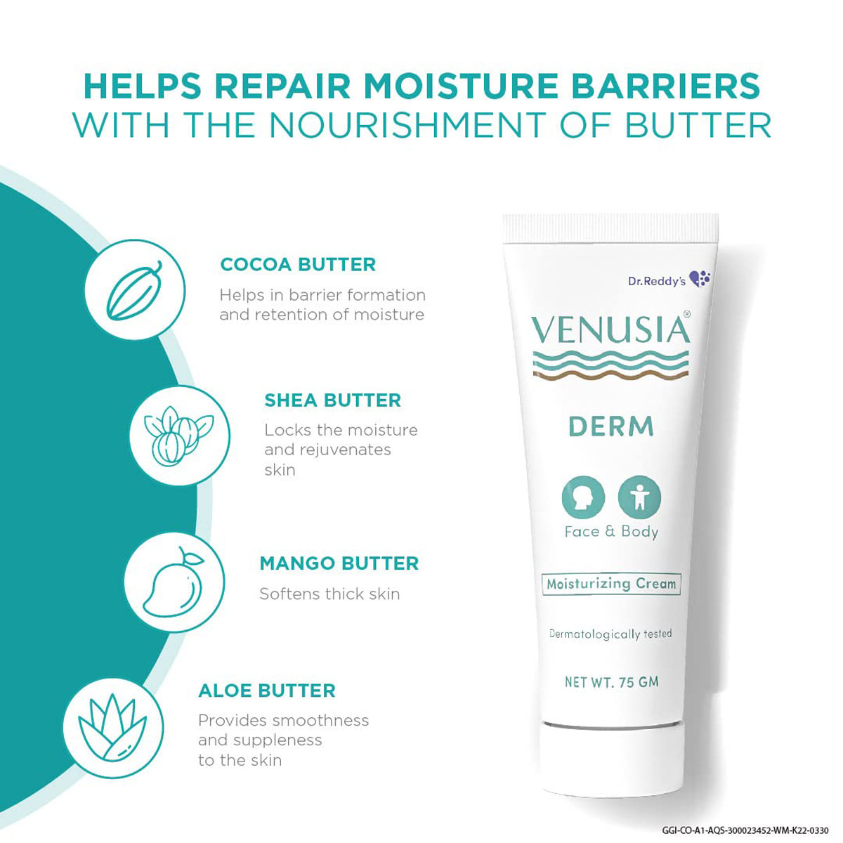 Venusia Soft Moisturising Lotion 75 ml | For Itchy & Dry Skin, Pack of 1 Venusia Soft Moisturising Lotion 75 ml | For Itchy & Dry Skin, Pack of 1