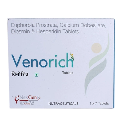 Venorich Tablet 7's, Pack of 7 TabletS