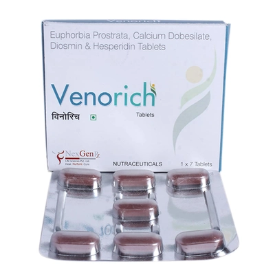 Venorich Tablet 7's, Pack of 7 TabletS