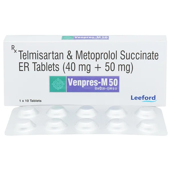 Venpres-M 50/40Mg Tablet 10'S