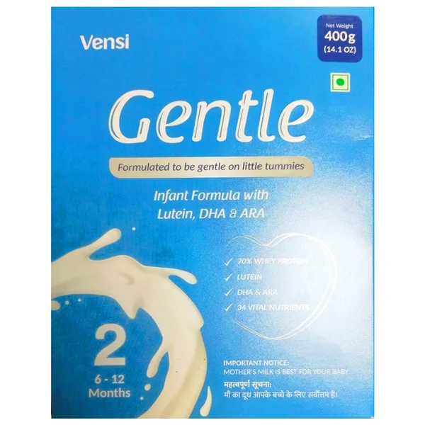 Vensi Gentle Infant Formula Stage 2 Powder, 400 gm Refill pack, Pack of 1