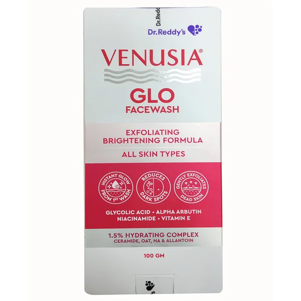 Venusia Glo Exfoliating Face wash, 100 gm