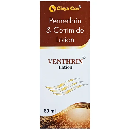 Venthrin Permethrin & Cetrimide Lotion, 60 ml