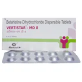 Vertistar-MD 8 Tablet 10's, Pack of 10 TABLETS