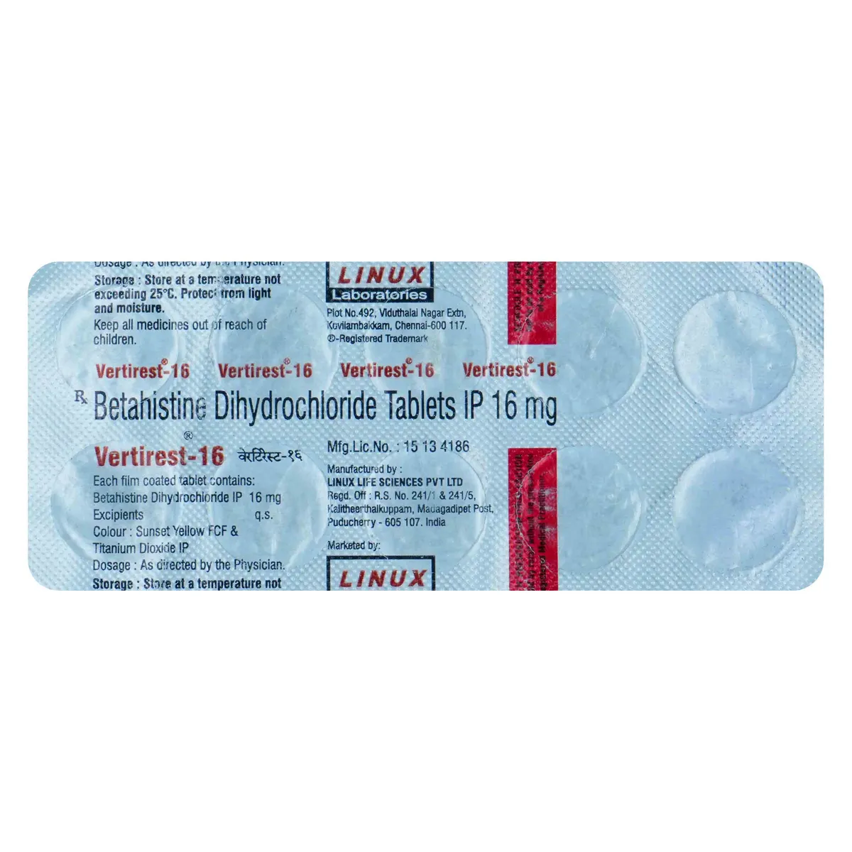 VERTIREST 16MG TABLET Uses, Side Effects, Price Apollo