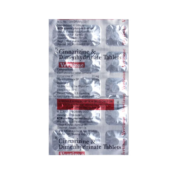 Vertizac Tablet 15's, Pack of 15 TABLETS