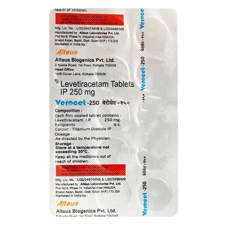Verocet-250 Tablet 15's