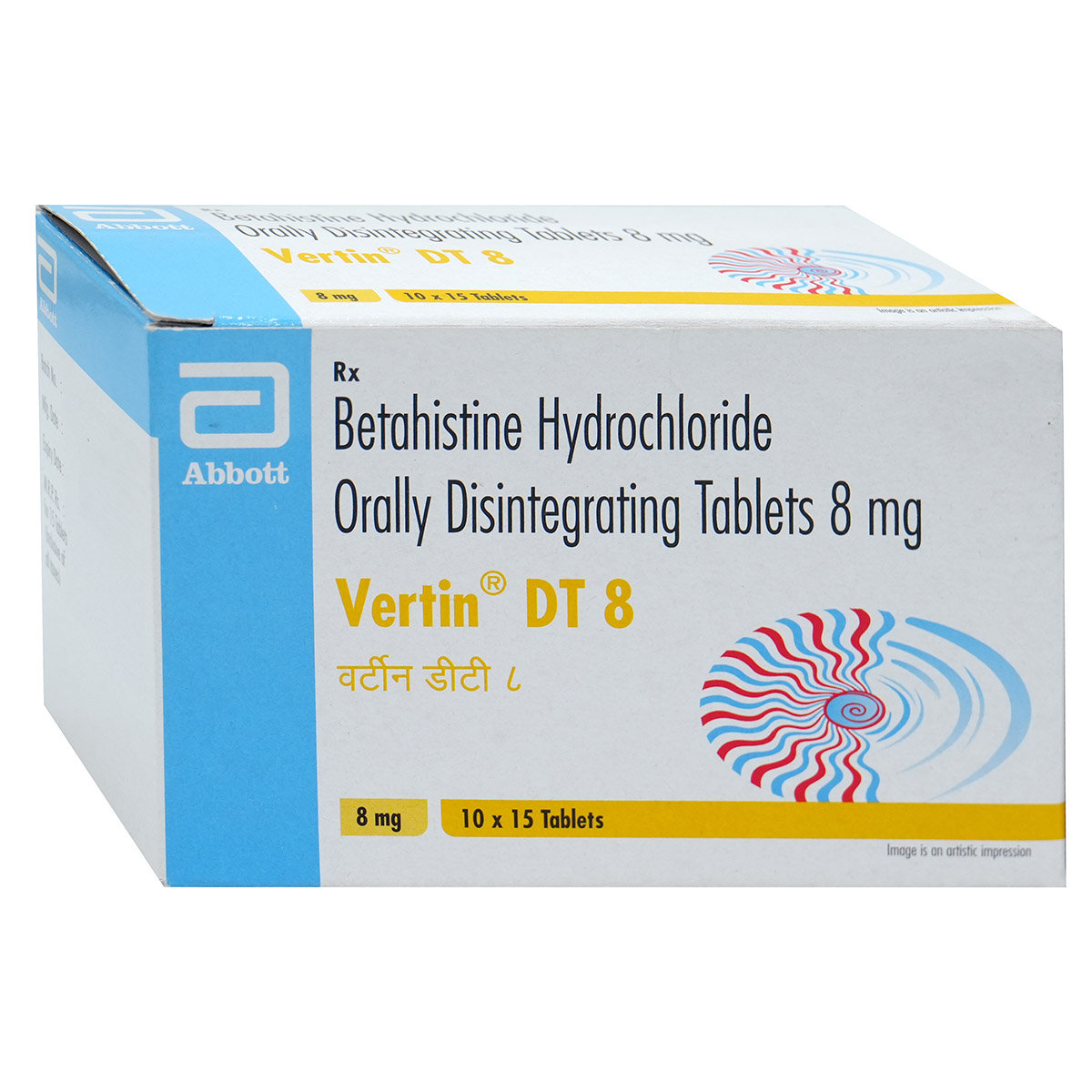 Vertin DT 8 Tablet 15's, Pack of 15 TABLETS Vertin DT 8 Tablet 15's, Pack of 15 TABLETS