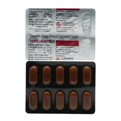 Vertilakarz PVG Tablet 10's, Pack of 10 TabletS