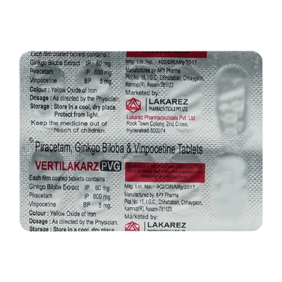 Vertilakarz PVG Tablet 10's, Pack of 10 TabletS