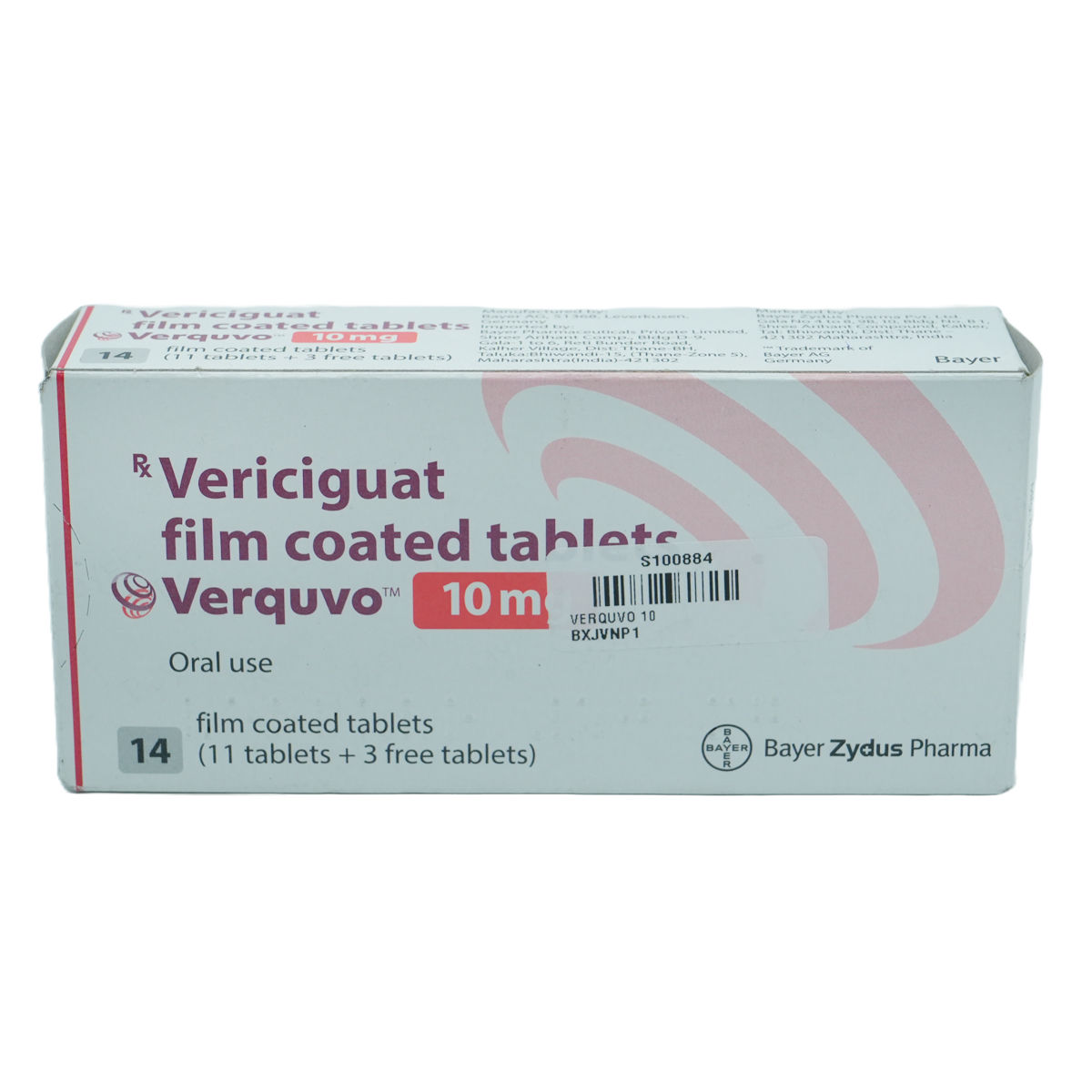 Buy Verquvo 10 mg Tablet 14's Online