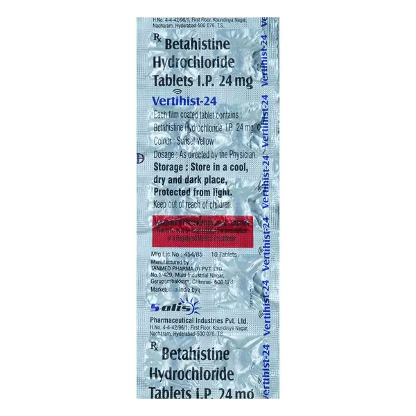 Vertihist-24 Tablet 10's